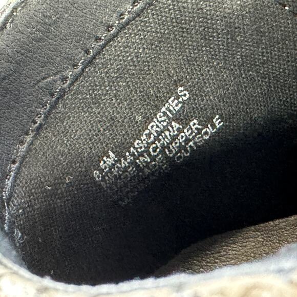 MIA Shoes‎ Womens 8.5 Christie Black Tan Snake Reptile Wedge Sneakers - Picture 3 of 12